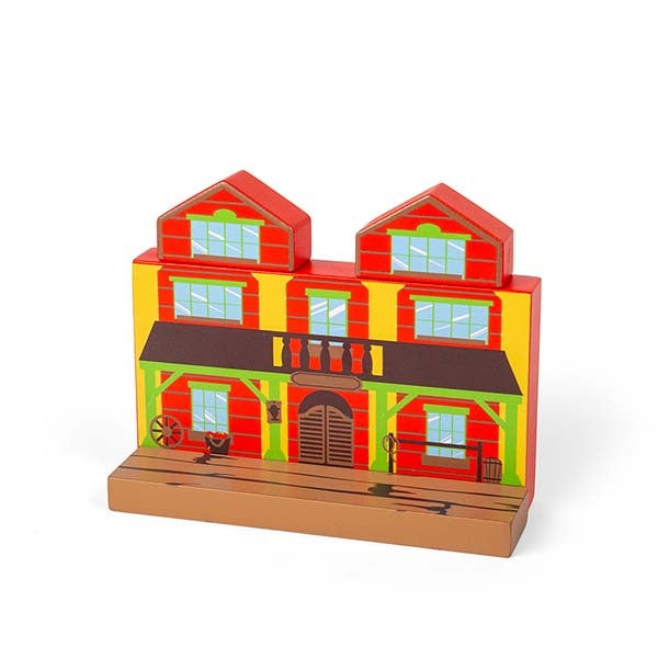 Bigjigs Rail Wooden Wild West Train Set, 62 Play Pieces GOODS Superdrug   