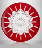 Waterford Lismore Red decorative crystal plate 30cm (British brand)