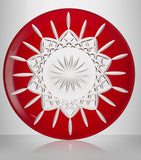 Waterford Lismore Red decorative crystal plate 30cm (British brand)