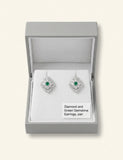 Cartier Panthère diamond, onyx and emerald earrings, imported from the UK