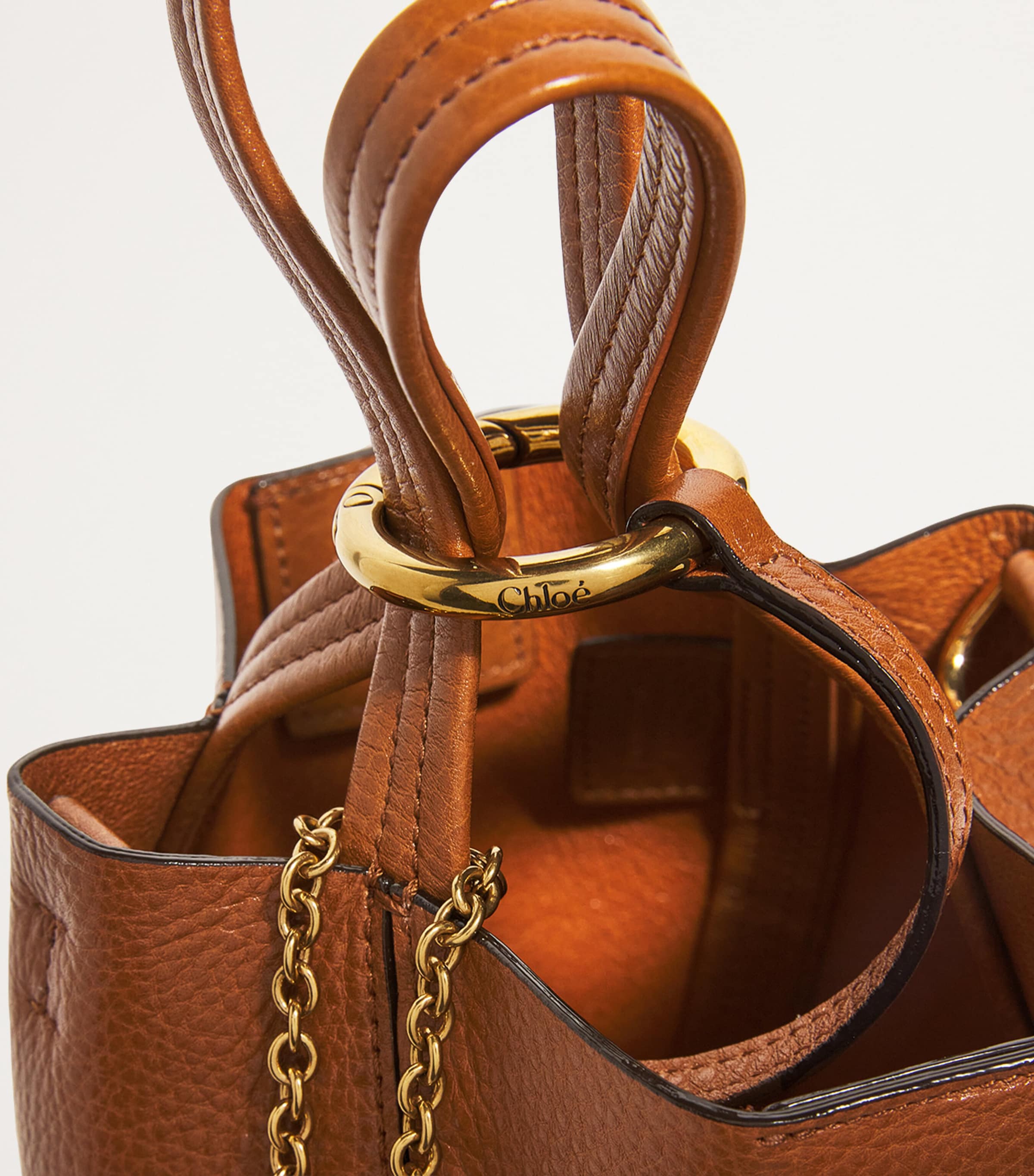 Chloé small calfskin Spin tote bag 19x18x8 cm, UK version
