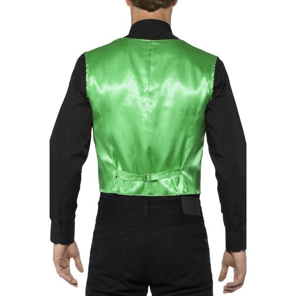 Smiffys green sequin waistcoat costume accessory (British brand)