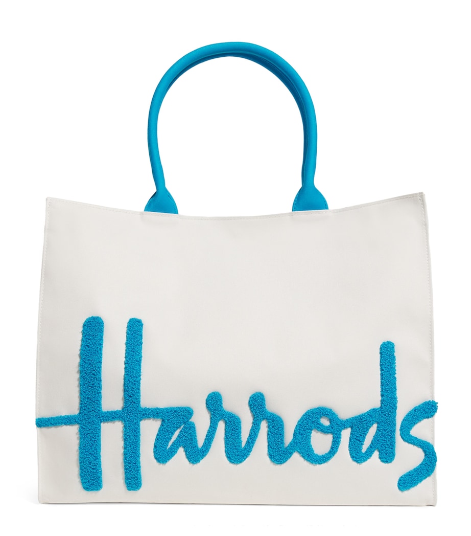 Harrods Large Cotton Logo Tote Bag