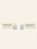 Cartier d'Amour 18ct white gold diamond stud earrings, imported from the UK