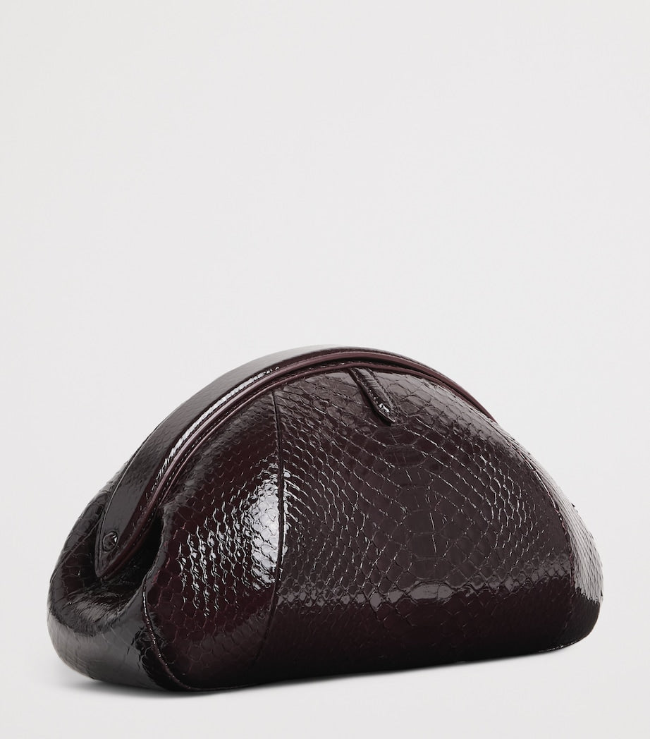 Alaïa snakeskin purse clutch bag 14x28cm (British brand)