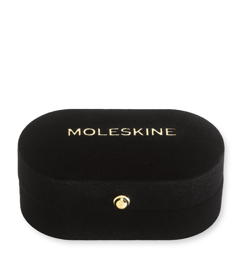 Moleskine gold-plated W notebook charm, imported from the UK
