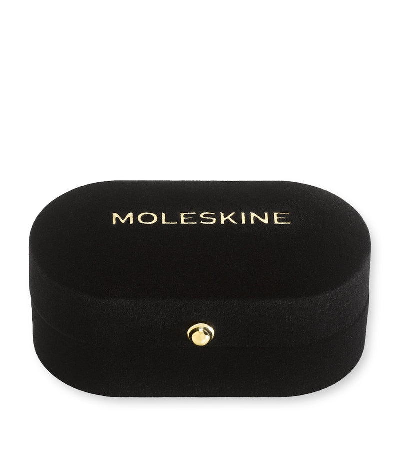 Moleskine gold-plated W notebook charm, imported from the UK