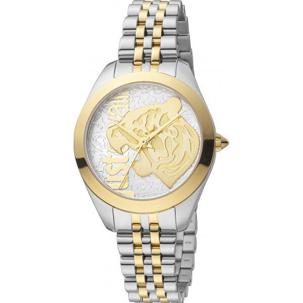Just Cavalli silver ladies watch, imported from the UK