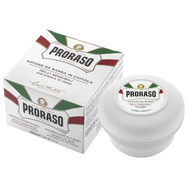 Proraso shaving soap Green Tea Oat 150ml (British brand)