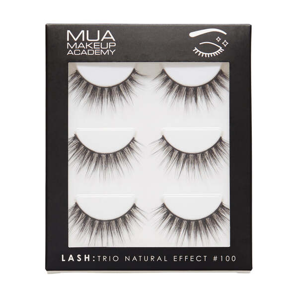 MUA Natural Effect synthetic false eyelashes, imported from the UK