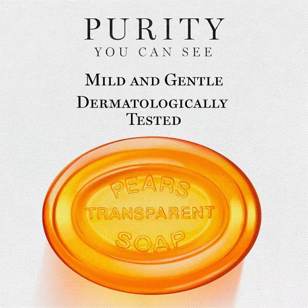 Pears Transparent Soap Bar 125g, imported from the UK