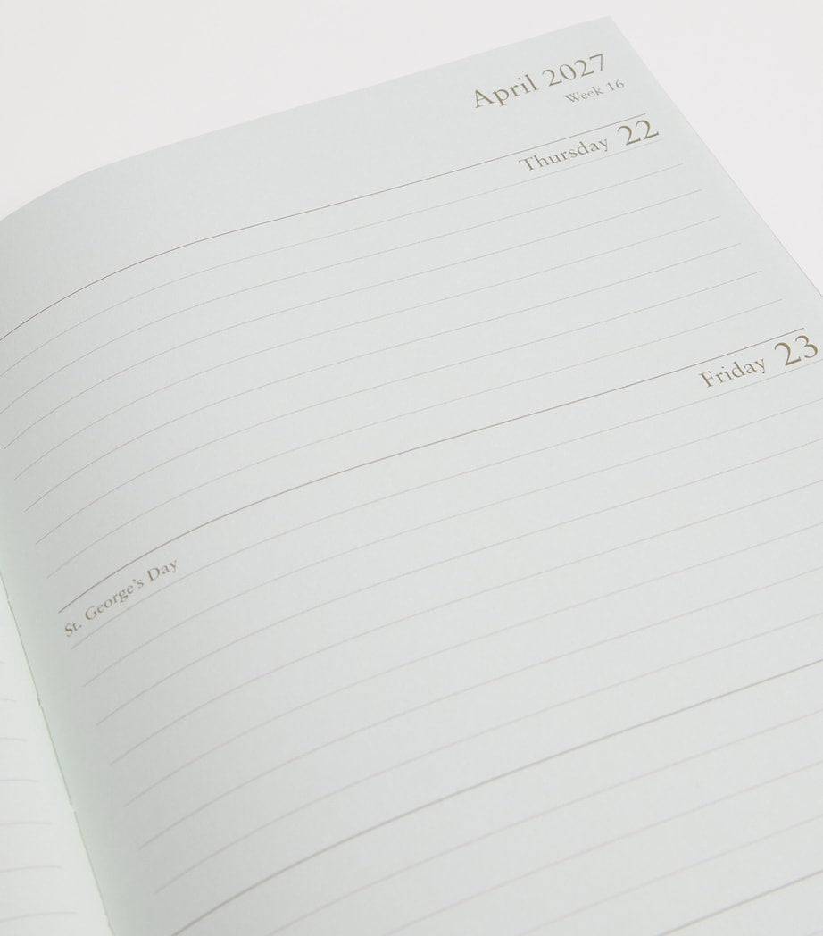 Harrods metallic leather A5 diary 2027 - British product