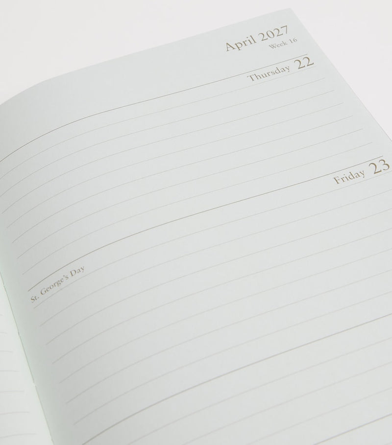 Harrods metallic leather A5 diary 2027 - British product