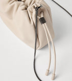 Brunello Cucinelli mini leather Mellow bucket bag (British brand)