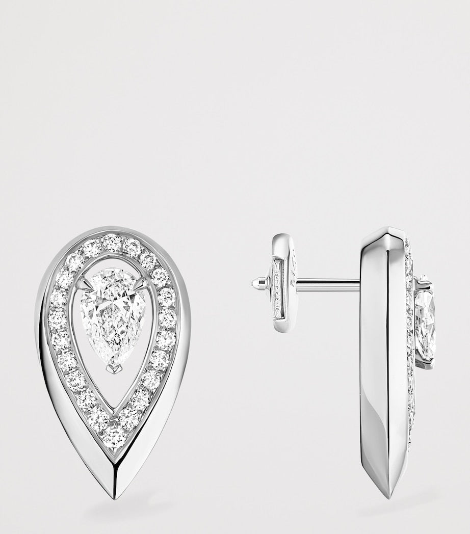 Messika Fiery stud earrings 0.31ct white gold - British product