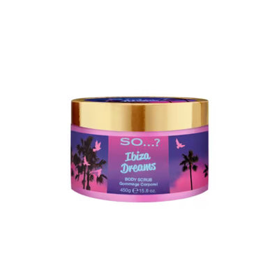 Superdrug DNR So... Ibiza Dreams Kroppsskrubb Rødt Eple Bringebær Pære 450g- Kjøp online hos McGrocer