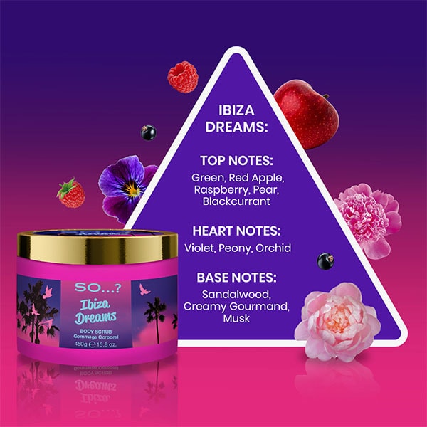 DNR Ibiza Dreams body scrub 450g (British brand)