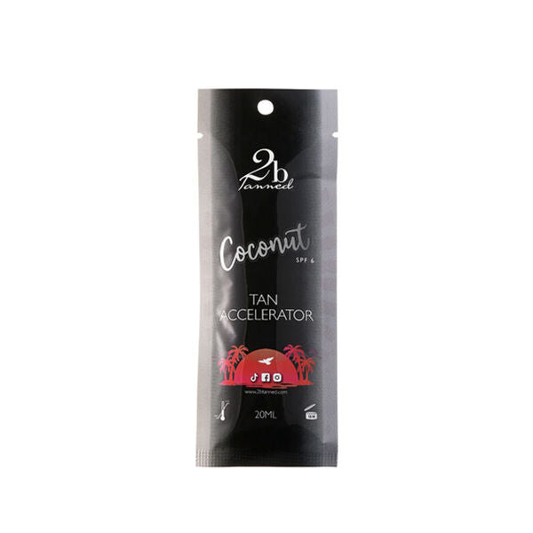 2bTanned Coconut Tan Accelerator SPF6 sachet 20ml, UK version