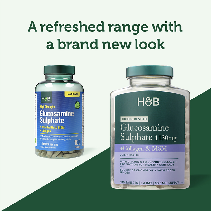 Holland & Barrett glucosamine chondroitin complex 180 tablets, imported from the UK