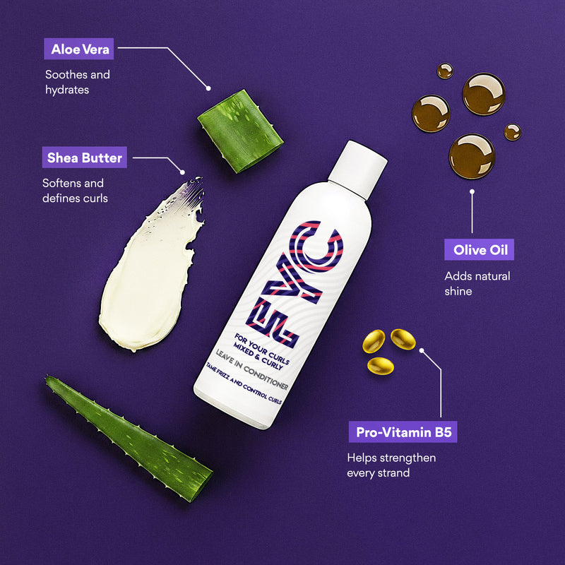 FYC curly hair styling bundle leave-in conditioner and spray 2x250ml, UK version