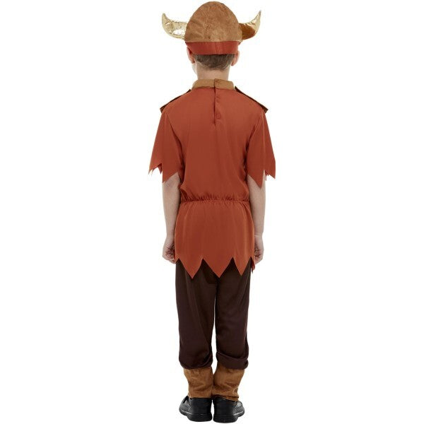 Smiffys Jungen Wikinger Kostüm braunes Oberteil Hose Hut, UK Version