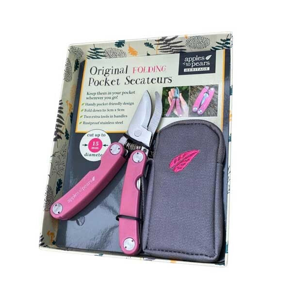 Apples To Pears Original Folding Pocket Secateurs - Pink GOODS Superdrug   