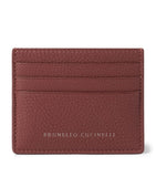 Brunello Cucinelli leather card holder 8.5x10cm, imported from the UK