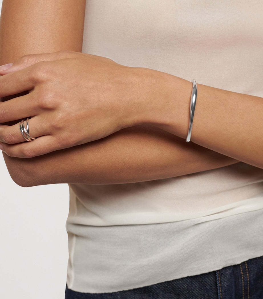 Monica Vinader Nura sterling silver bangle - British product