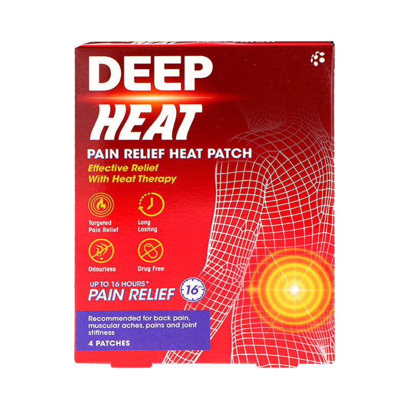 Deep Heat pain relief patches 4 pack - British product