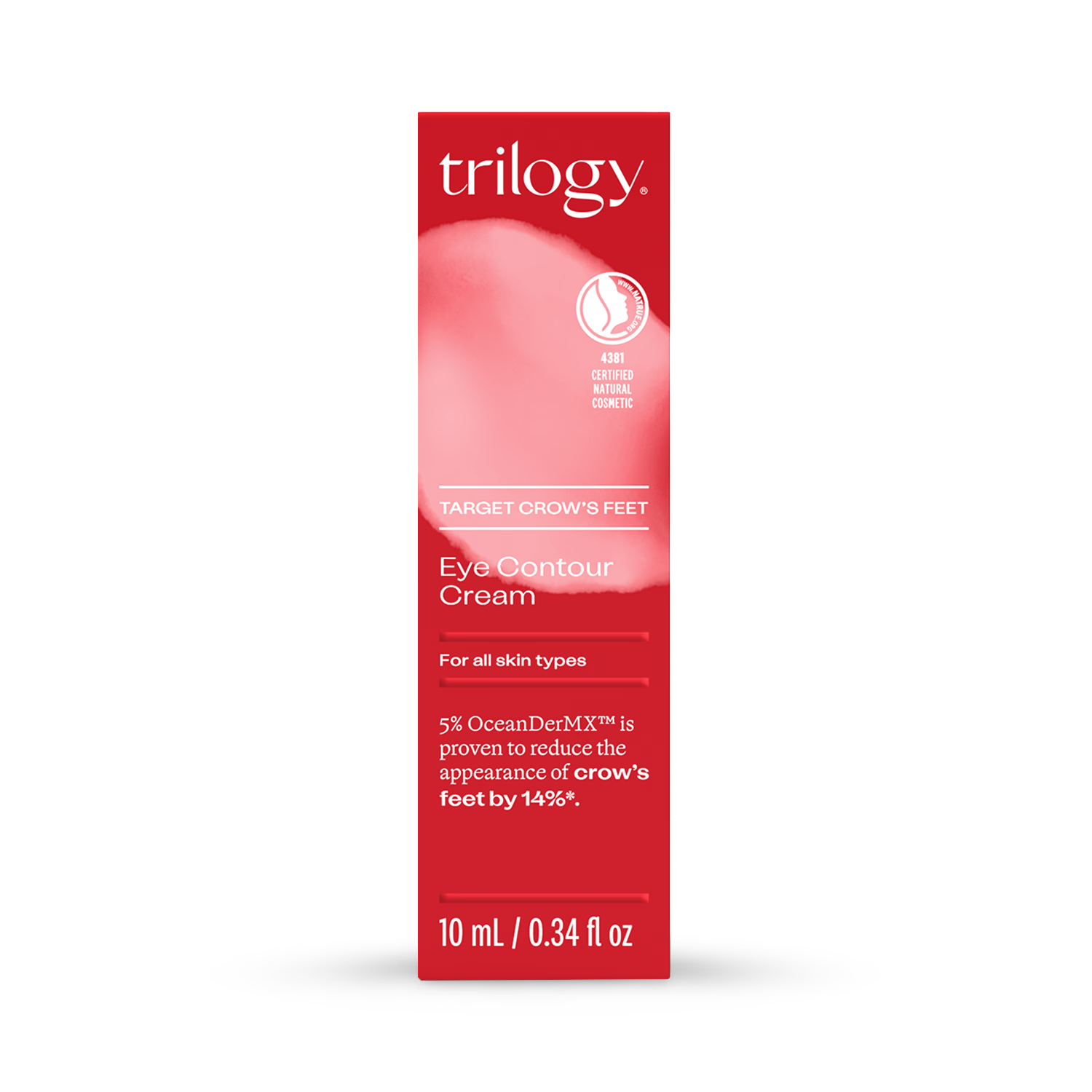 Trilogy Certified Natural Gel Cream Eye Contour 10ml (British brand)