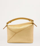 LOEWE mini metallic leather Puzzle top-handle bag, UK version