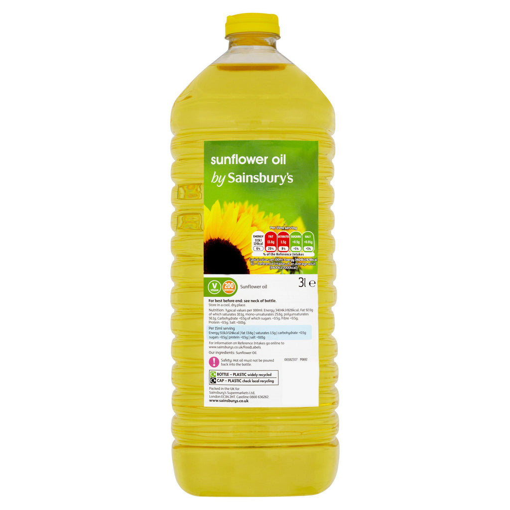 Sainsbury's Sunflower Oil 3L