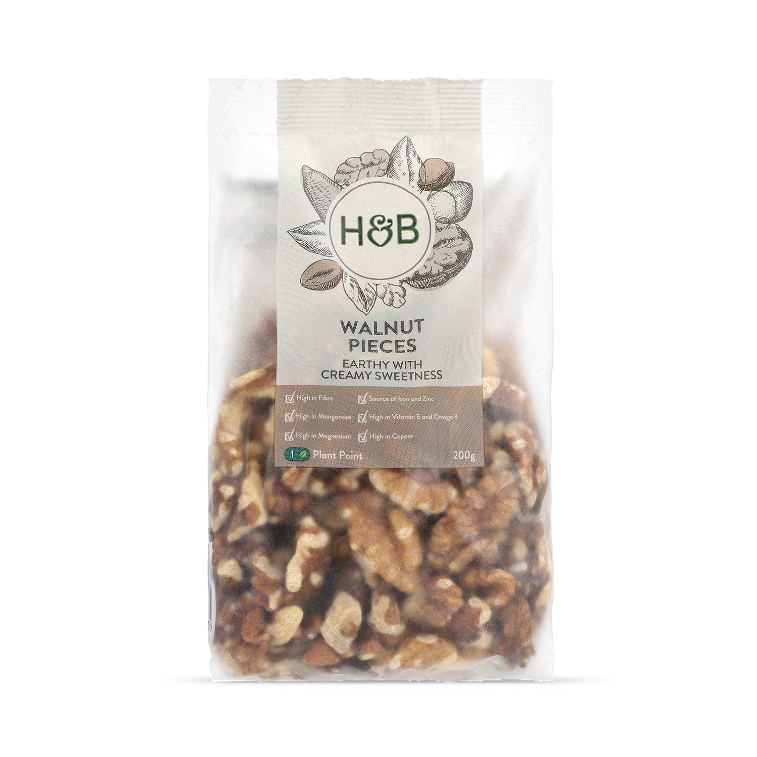 Holland & Barrett walnut pieces 200g, UK version