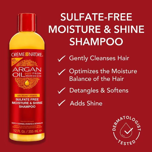 Creme of Nature Argan Oil Shampoo 355ml, imported from the UK