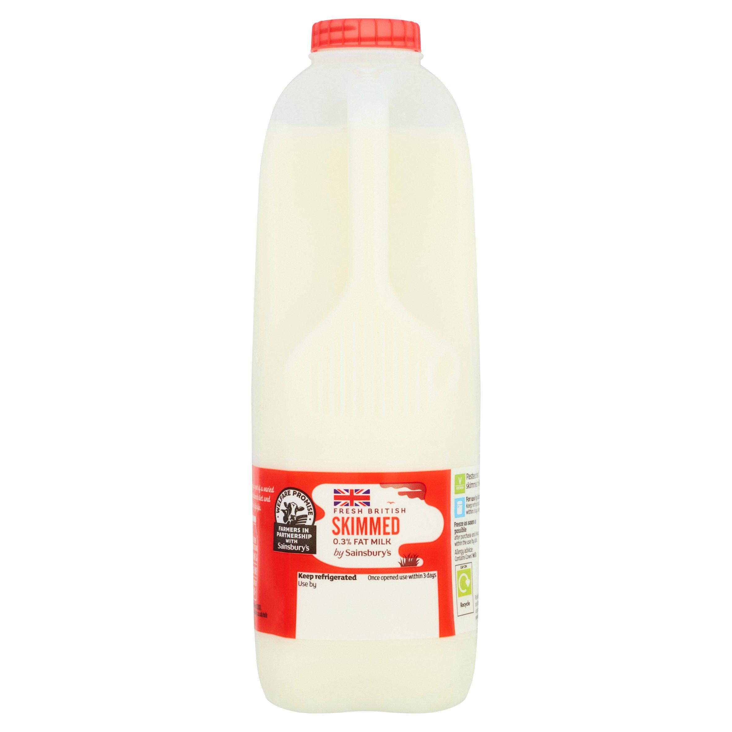 Sainsbury's British Skimmed Milk 1.13L (2 pint) GOODS Sainsburys   