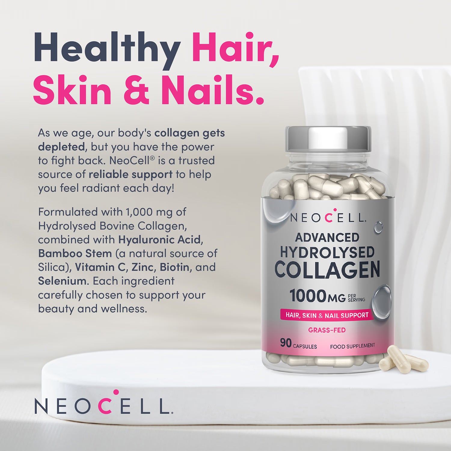 Neocell Advanced Collagen 1000mg 90 Capsules (British brand)