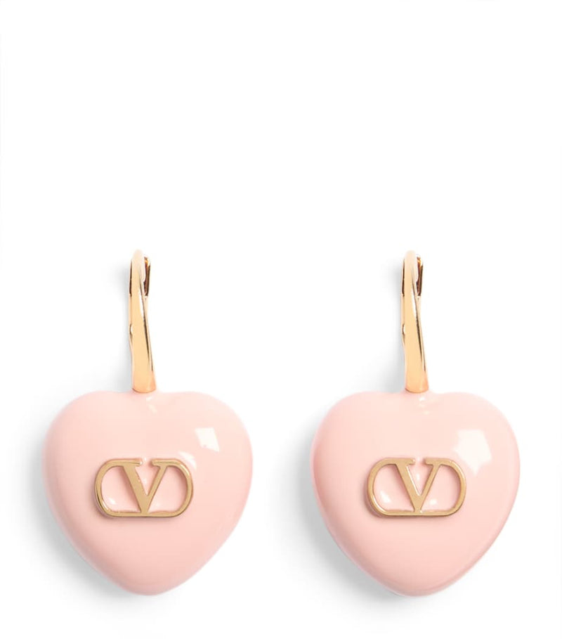 Valentino Garavani Coeur Royal gold-tone heart earrings, UK version