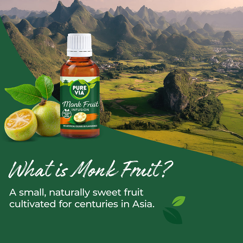 Pure Via monk fruit liquid sweetener 30 ml - British product