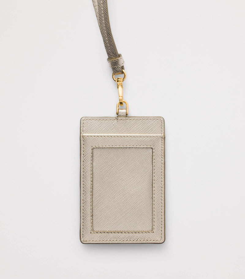 Prada Saffiano leather badge holder, imported from the UK