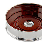 Carrs sterling silver straight bottle coaster 5 inch - British product