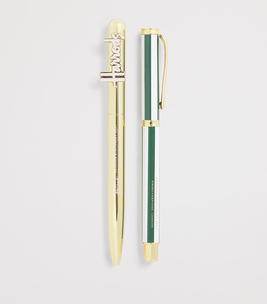 Harrods metal stripe ballpoint pen, UK version