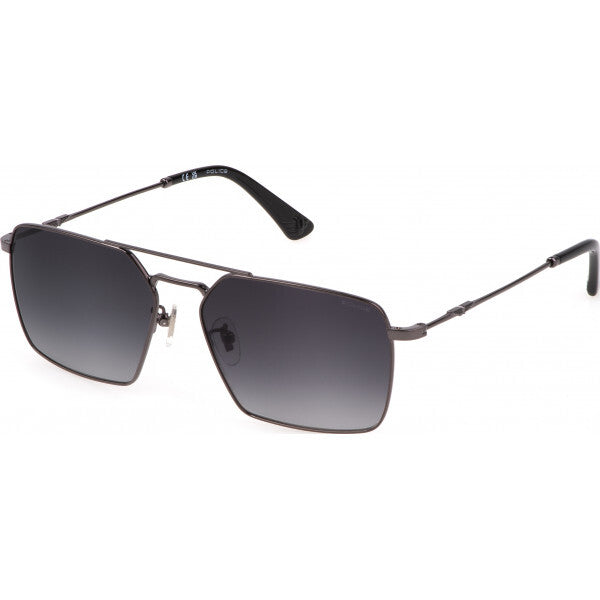 Police blue SPLL0756 sunglasses metal frame, imported from the UK