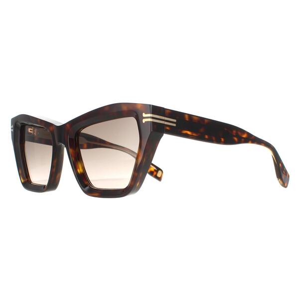 Marc Jacobs MJ 1001/S sunglasses brown gradient cat eye, imported from the UK