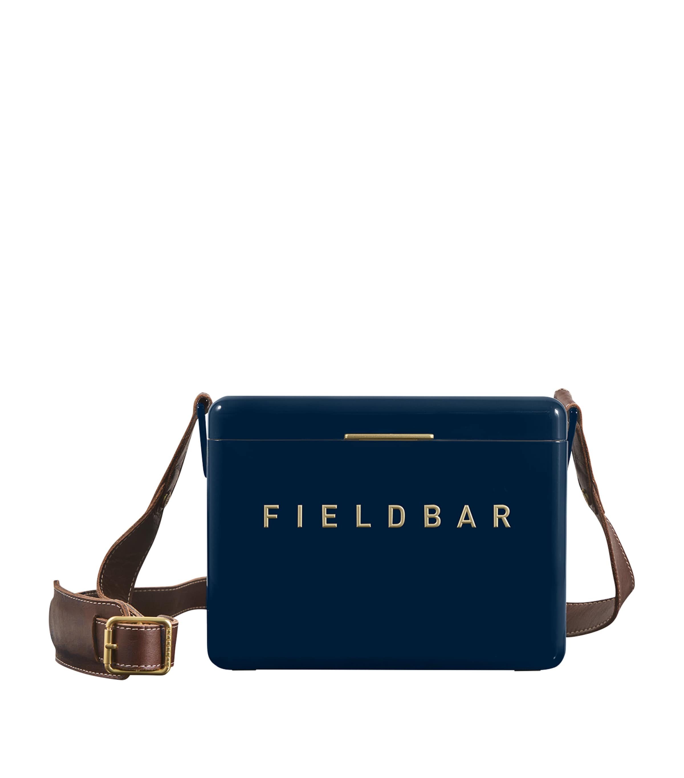 Fieldbar Mini Bar Cooler Box with Leather Sling 4L - British product