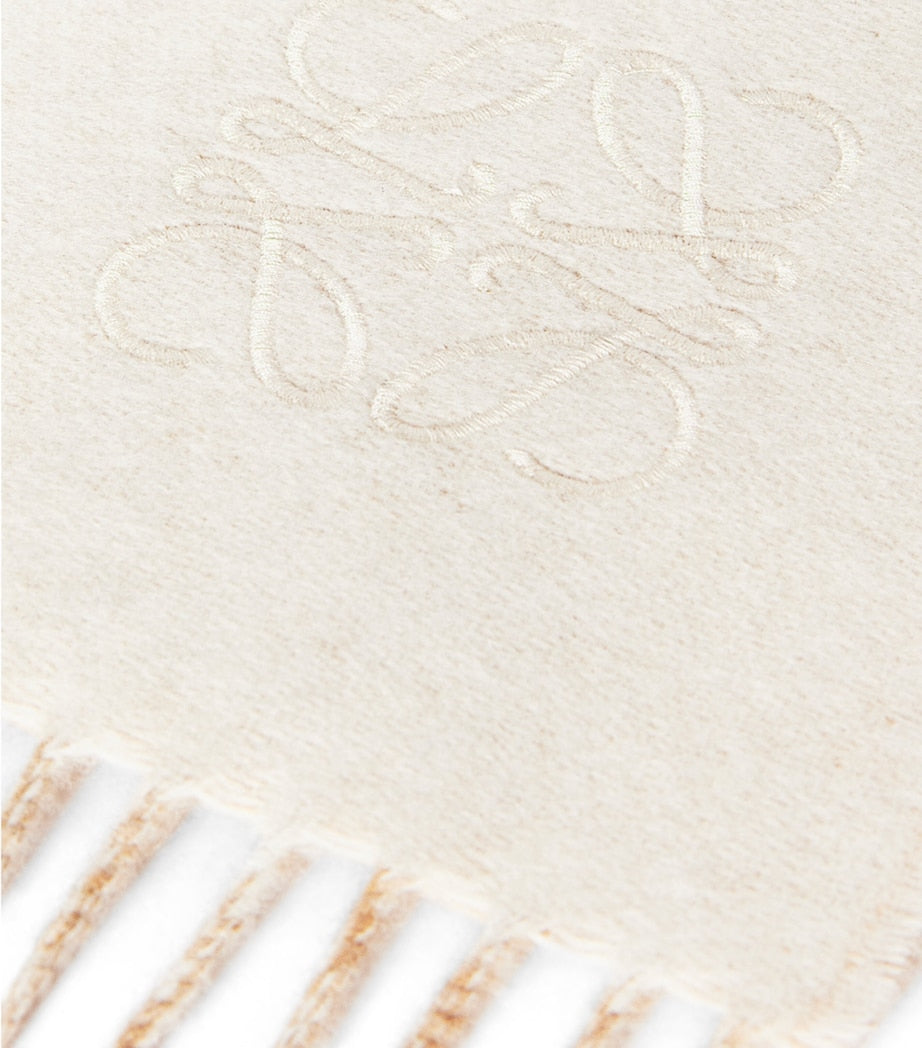 LOEWE bicolour anagram scarf 180cm x 30cm, imported from the UK