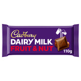 Cadbury Dairy Milk Chocolate Fruit & Nut Bar 110g Block chocolate bars Sainsburys   