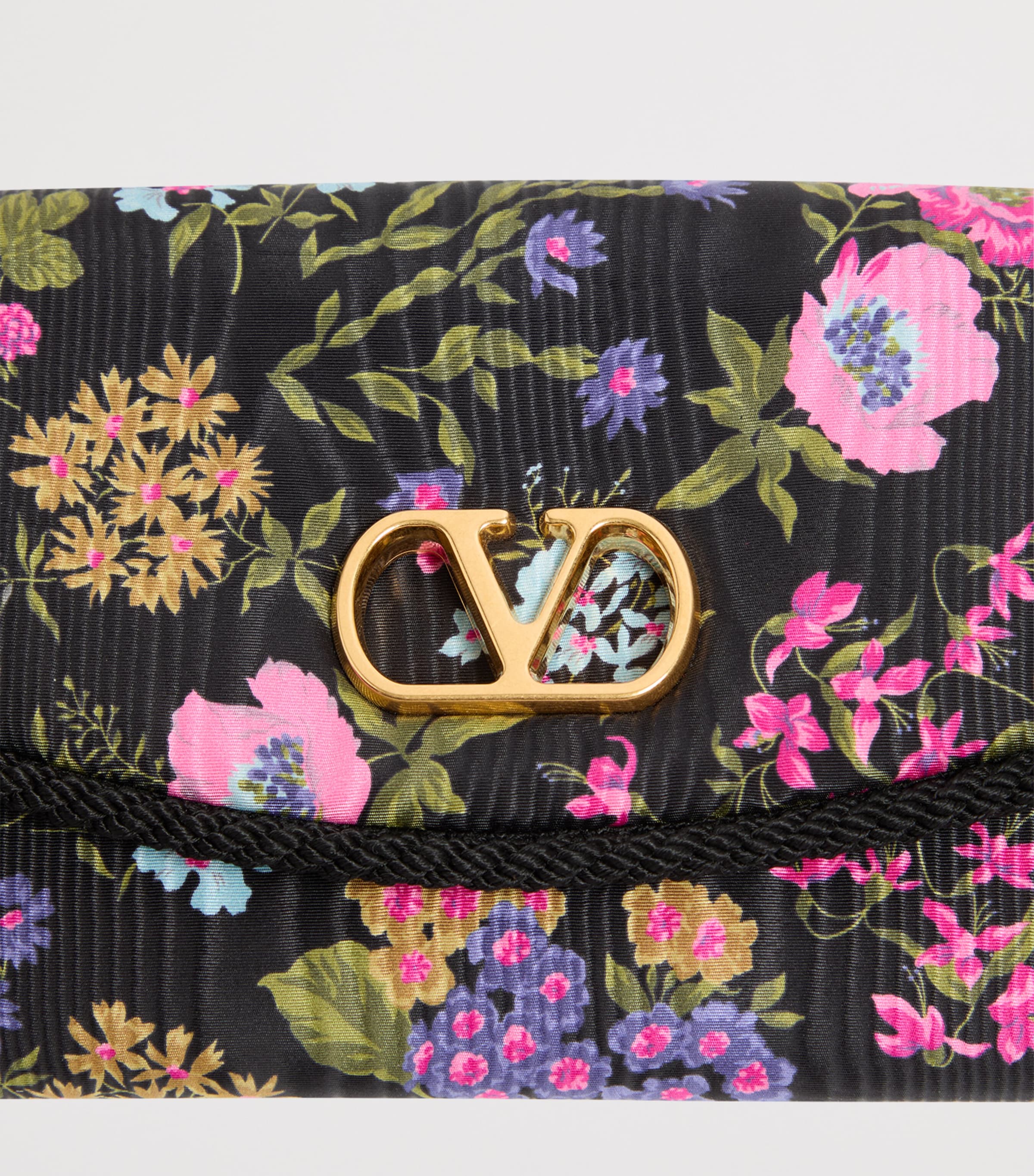 Valentino Garavani DeVain small moiré floral shoulder bag (British brand)