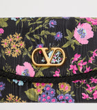Valentino Garavani DeVain small moiré floral shoulder bag (British brand)