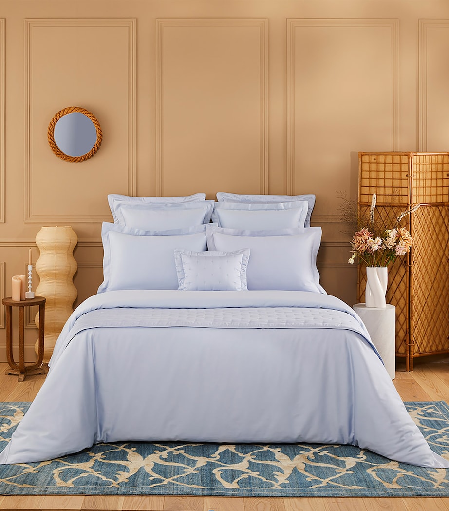 Yves Delorme triomphe celeste king fitted sheet, 150cm x 200cm (British brand)