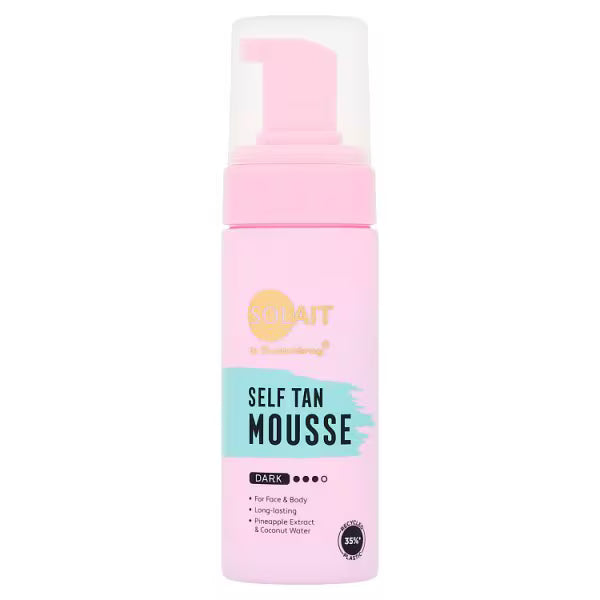 Solait self tan mousse dark 150ml (British brand)